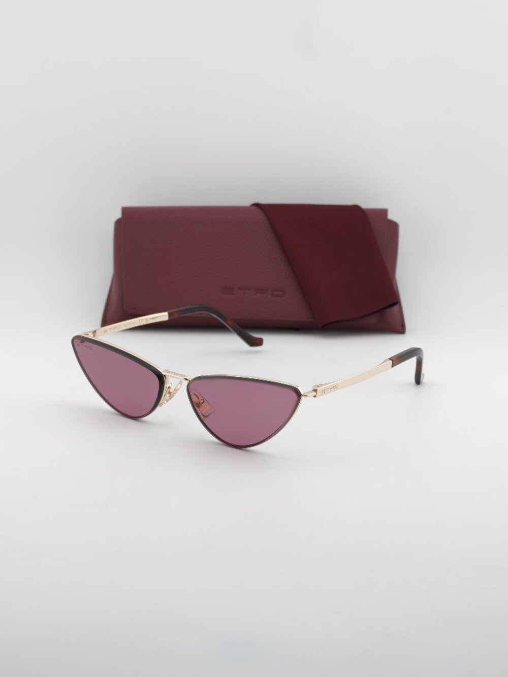 ETRO 0035/S 0000 W9 Cat Eye Sunglasses - Gold / Red